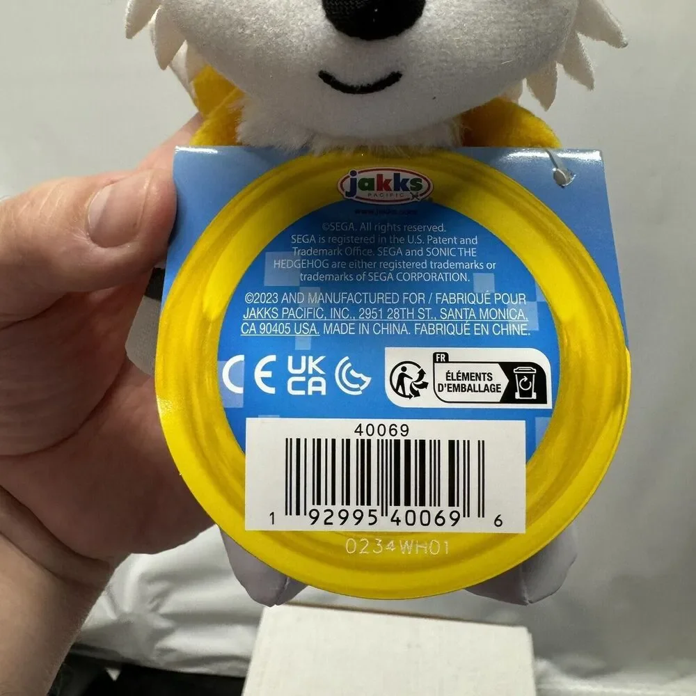 Sonic the Hedgehog Tails Plush Jakks Pacific 2023 Miles Prower Stuffed Toy NWT